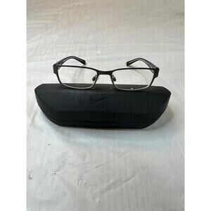 Nike 5567 033 Gunmetal Rectangle Eyeglasses 51-16 135